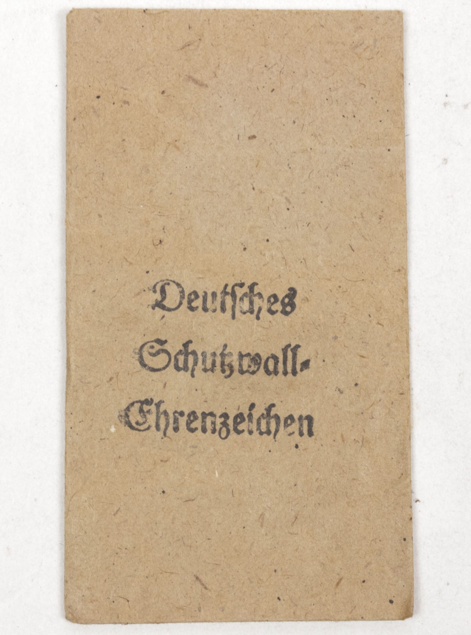 Deutsches Schutzwall Ehrenzeichen Westwall medal Tüte Bag by Carl Poellath Schrobenhausen (1) Deutsches Schutzwall Ehrenzeichen Westwall medal Tüte Bag by Carl Poellath Schrobenhausen