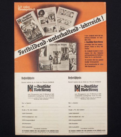 (Folder) Deutsche Rote Kreuz - Bestellschein DRK Magazine