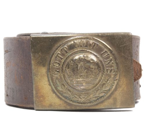 German WWI Prussian belt buckle + belt