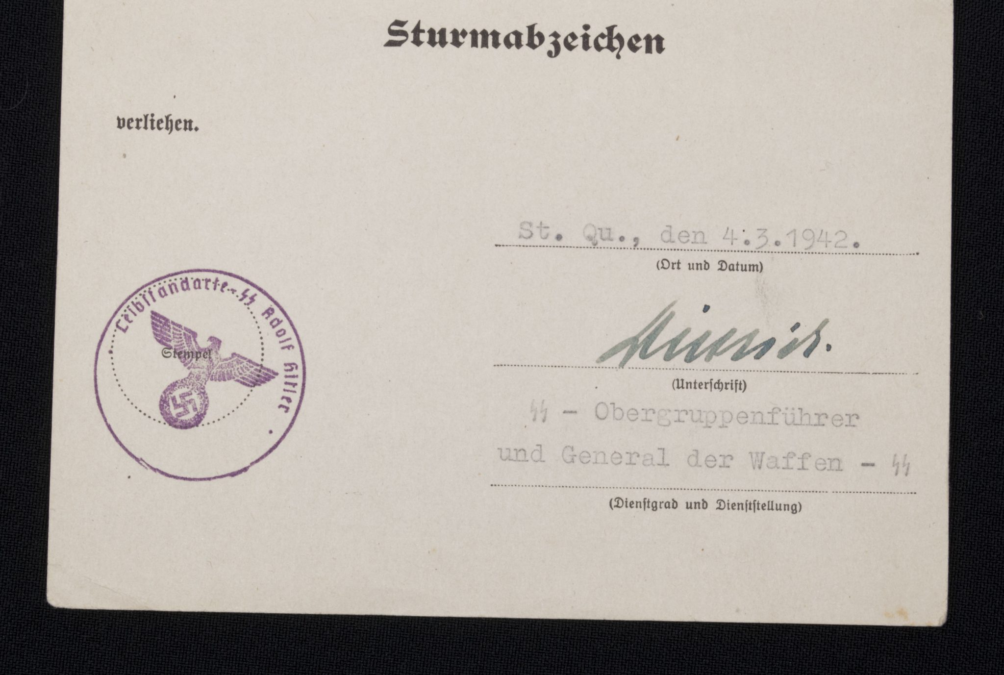 Leibstandarte-SS Adolf Hitler (LSSAH) group with TWO Sepp Dietrich autographs - RARE - Image 17