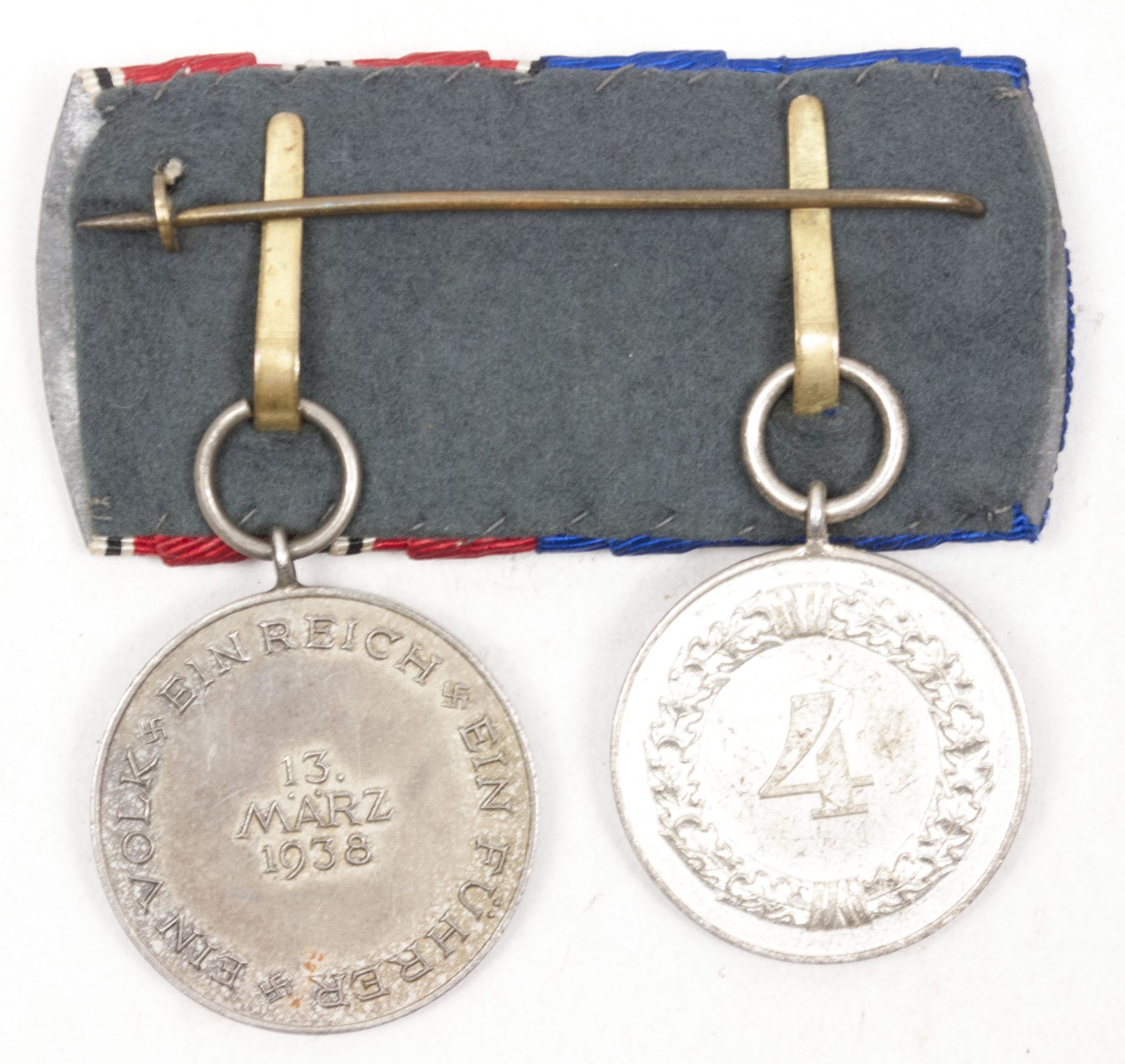 Medalbar with Wehrmacht (Heer) Dienstauszeichnung + Anschlussmedaille (6) Medalbar with Wehrmacht (Heer) Dienstauszeichnung + Anschlussmedaille