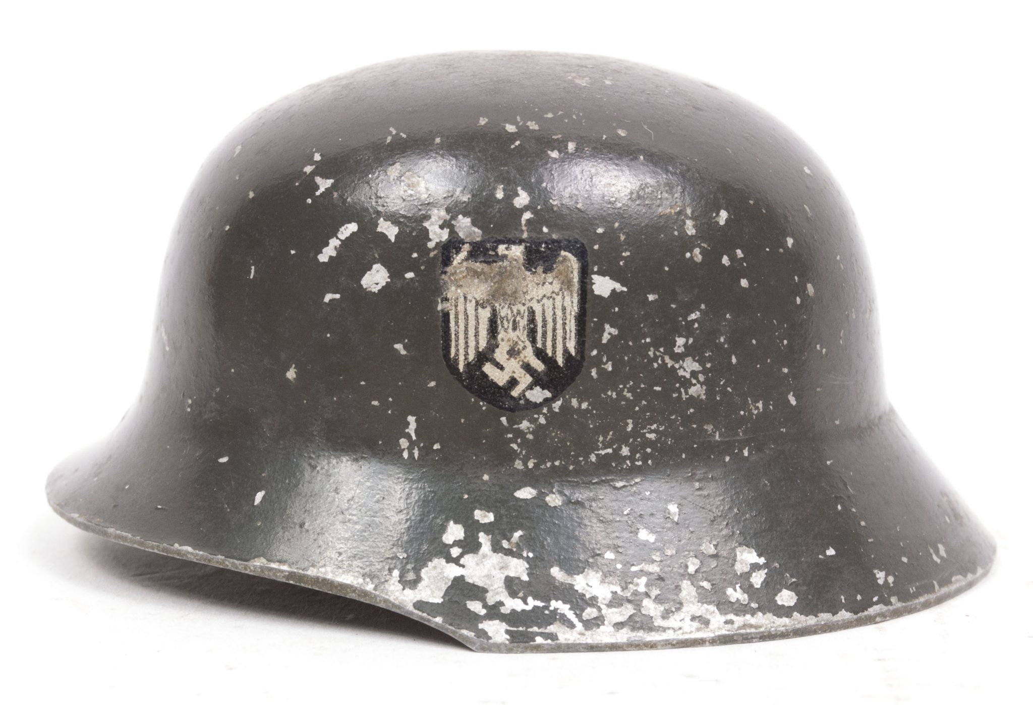 Miniature Heer double decal Ferntrauungshelm Weddinghelmet (2) Miniature Heer double decal Ferntrauungshelm Weddinghelmet