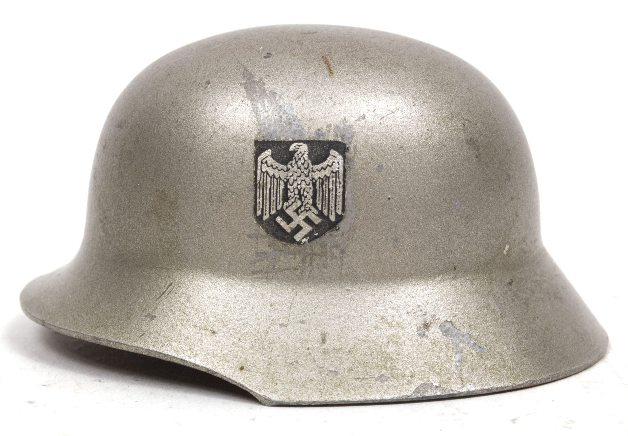 Miniature Heer double decal Ferntrauungshelm Weddinghelmet (2) Miniature Heer double decal Ferntrauungshelm Weddinghelmet