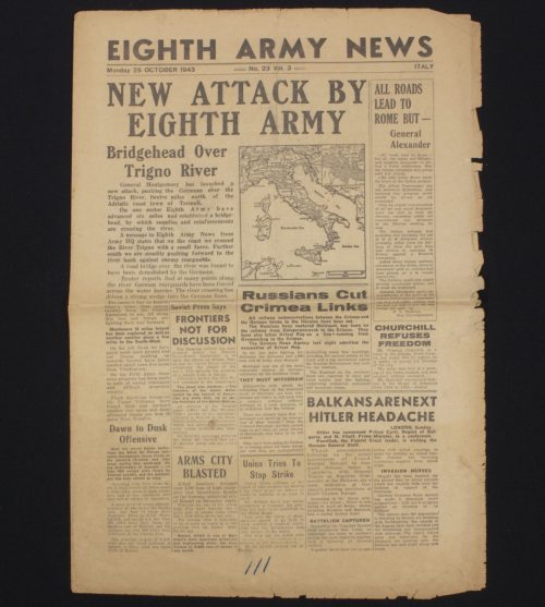 (Newspaper) Eight Aarmy News - No. 23 - October 1943