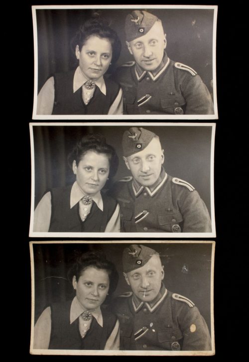 (Photo) Eight portrait photo's of the same Wehrmacht (Heer) Soldier