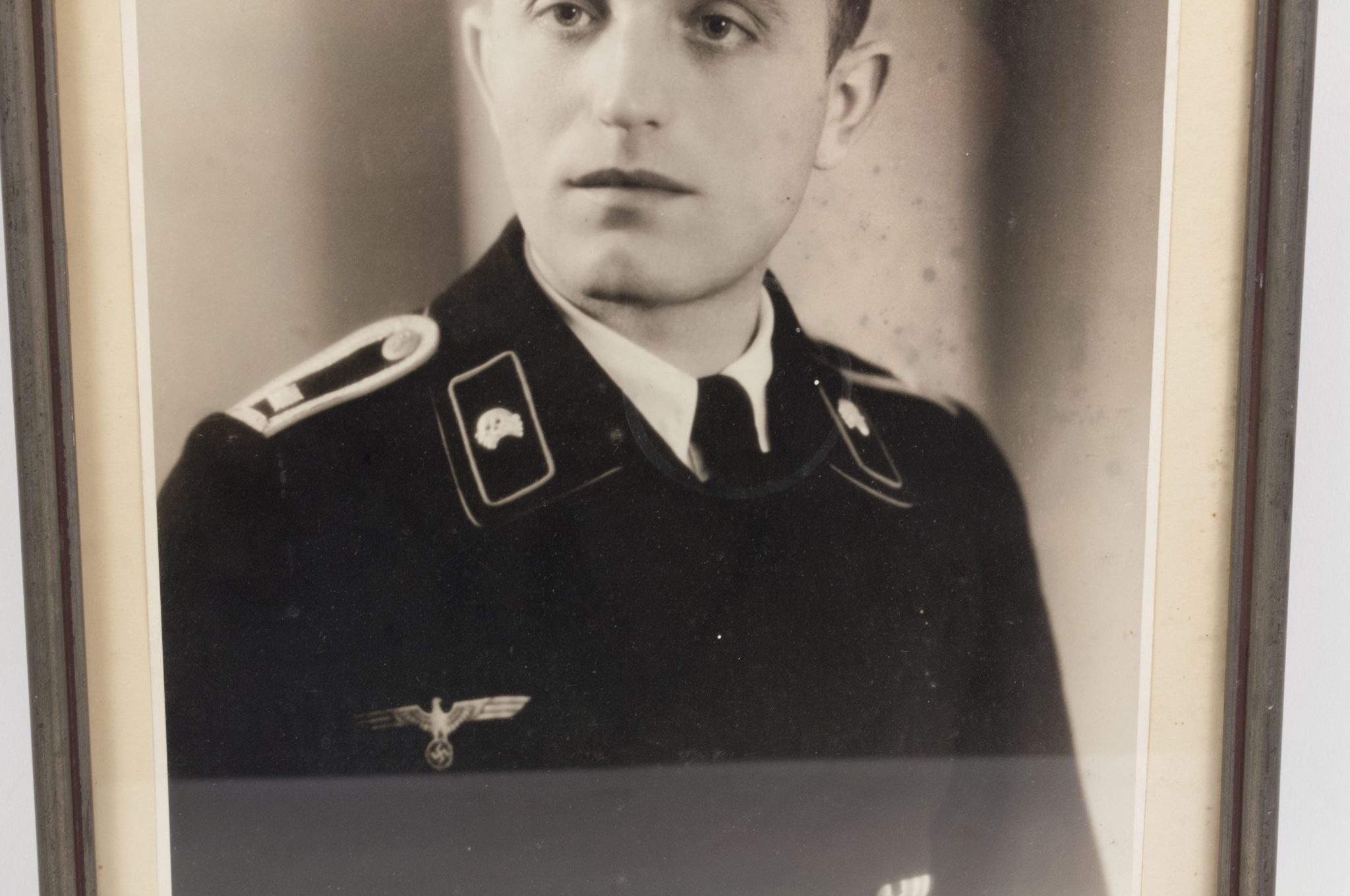 (Photo) Large framed Panzer portrait (36 x 29 cm)