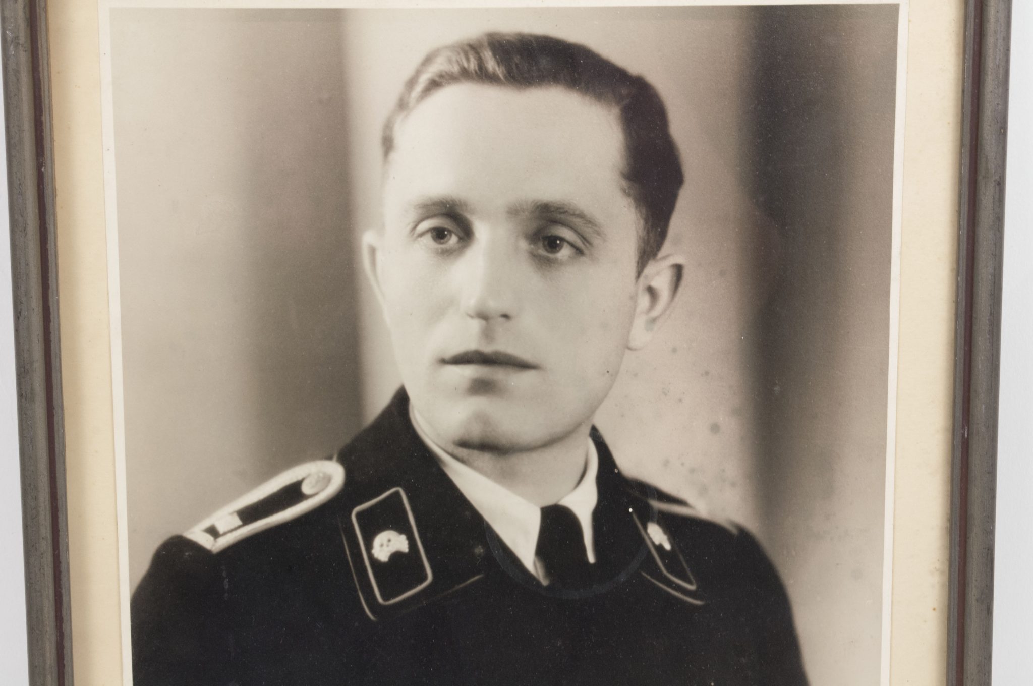 (Photo) Large framed Panzer portrait (36 x 29 cm)