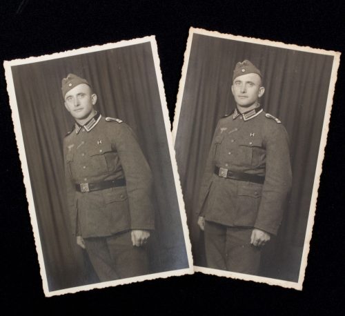 (Photo) Two portrait photo's of the same Wehrmacht (Heer) Soldier