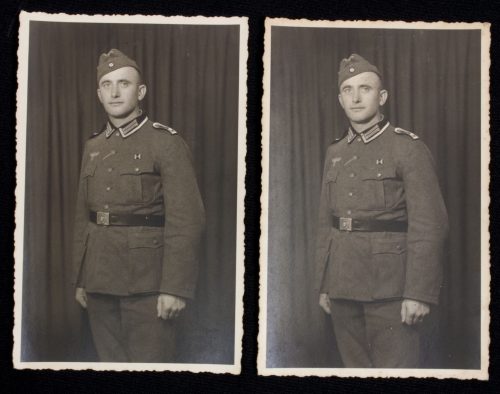 (Photo) Two portrait photo's of the same Wehrmacht (Heer) Soldier