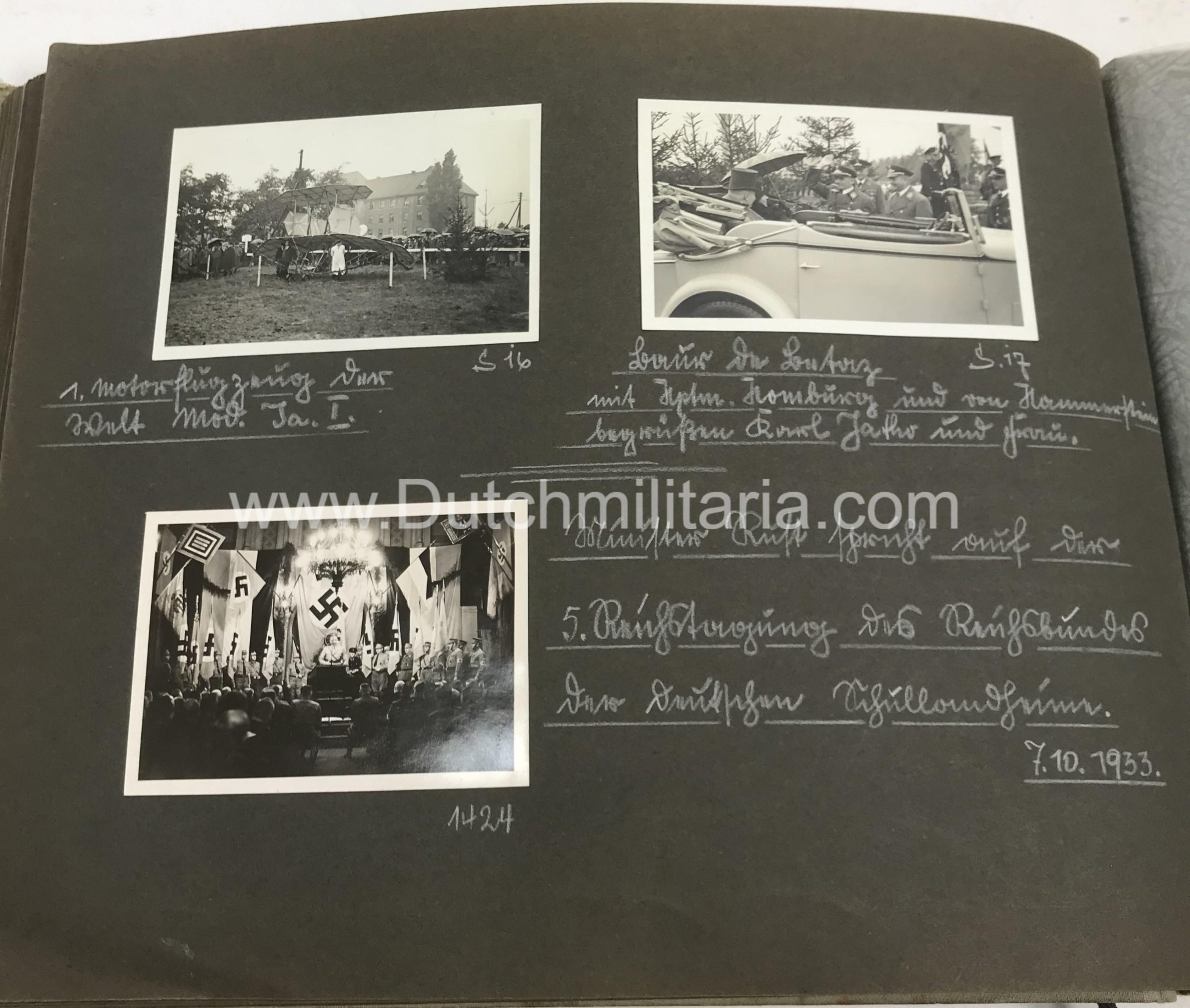 (Photoalbum) NSDAP early album from 1933 with many NSDAP key figures - RARE AND UNIQUE - Image 185