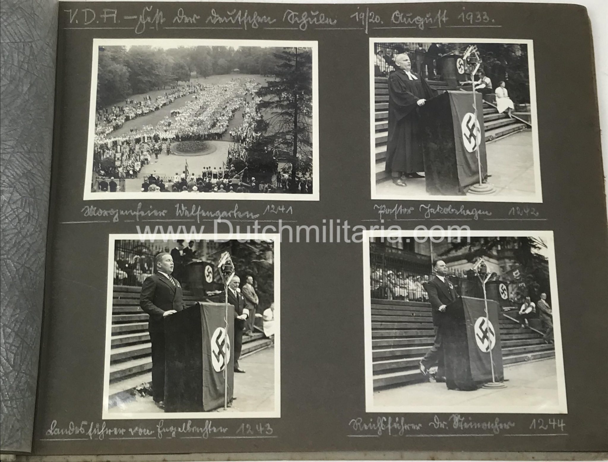 (Photoalbum) NSDAP early album from 1933 with many NSDAP key figures - RARE AND UNIQUE - Image 43