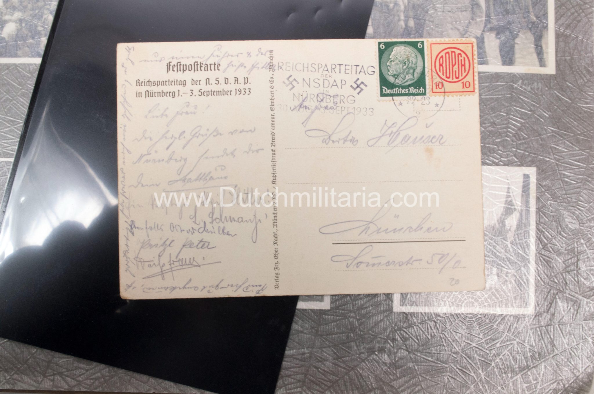 (Photoalbum) NSDAP early album from 1933 with many NSDAP key figures - RARE AND UNIQUE - Image 8