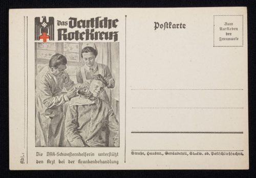 (Postcard) Das Deutsche Rote Kreuz (DRK) Schwesternhelferin