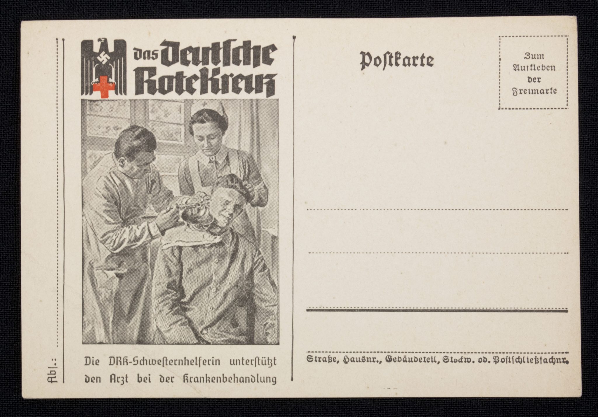 (Postcard) Das Deutsche Rote Kreuz (DRK) Schwesternhelferin
