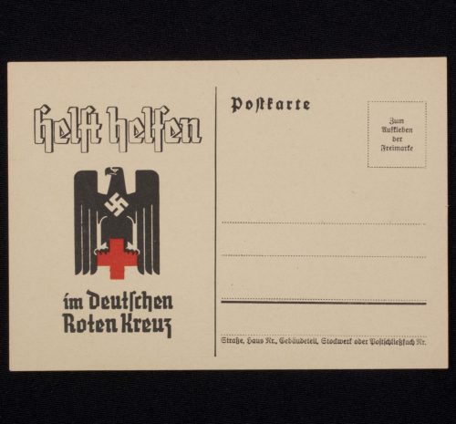 (Postcard) Deutschen Roten kreuz (DRK) "Helft Helfen"