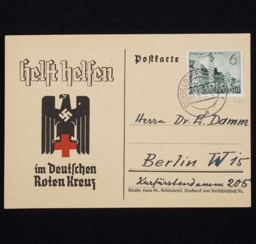 (Postcard) deutschen Roten kreuz (DRK) Helft Helfen