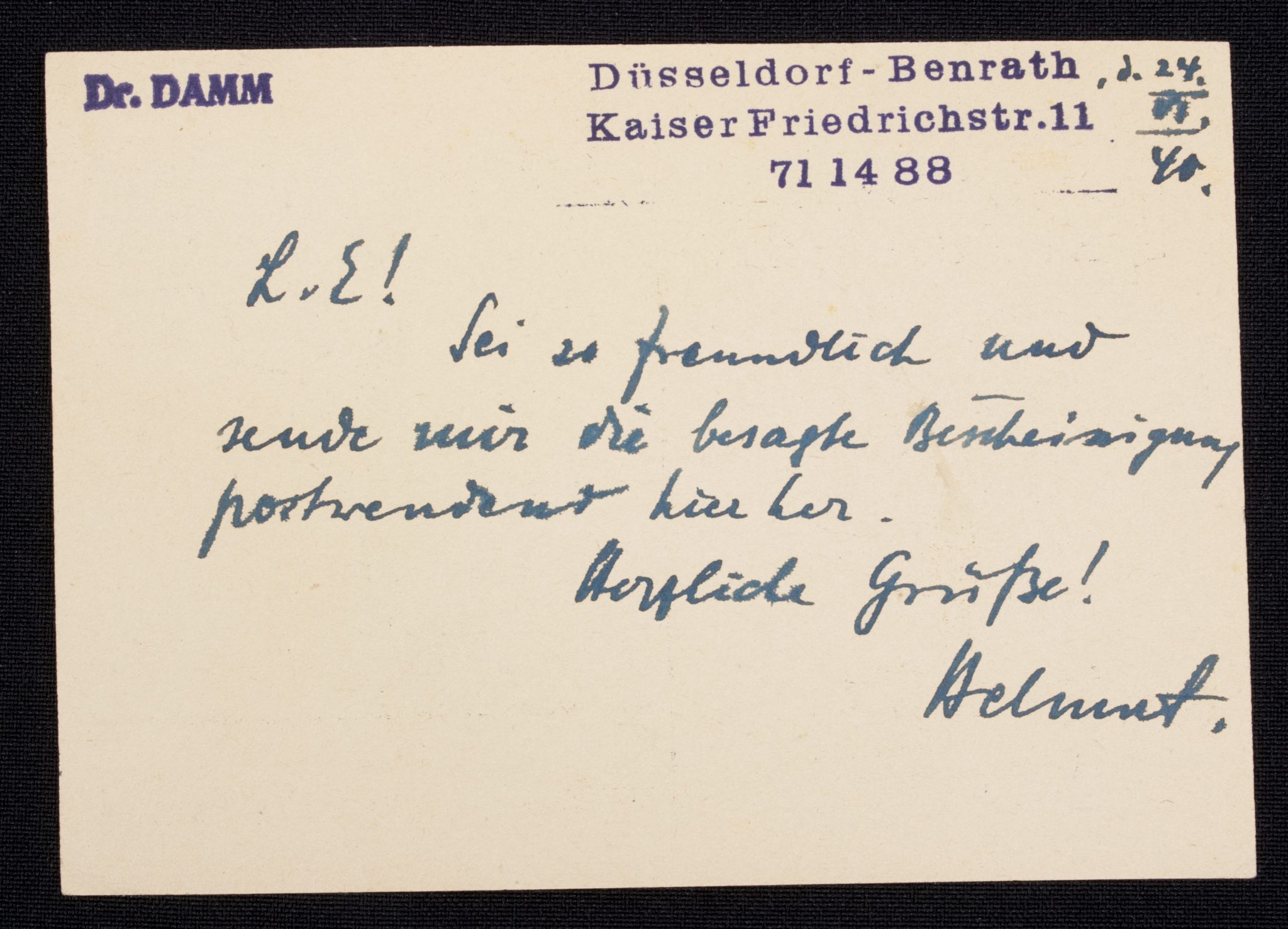 (Postcard) deutschen Roten kreuz (DRK) Helft Helfen