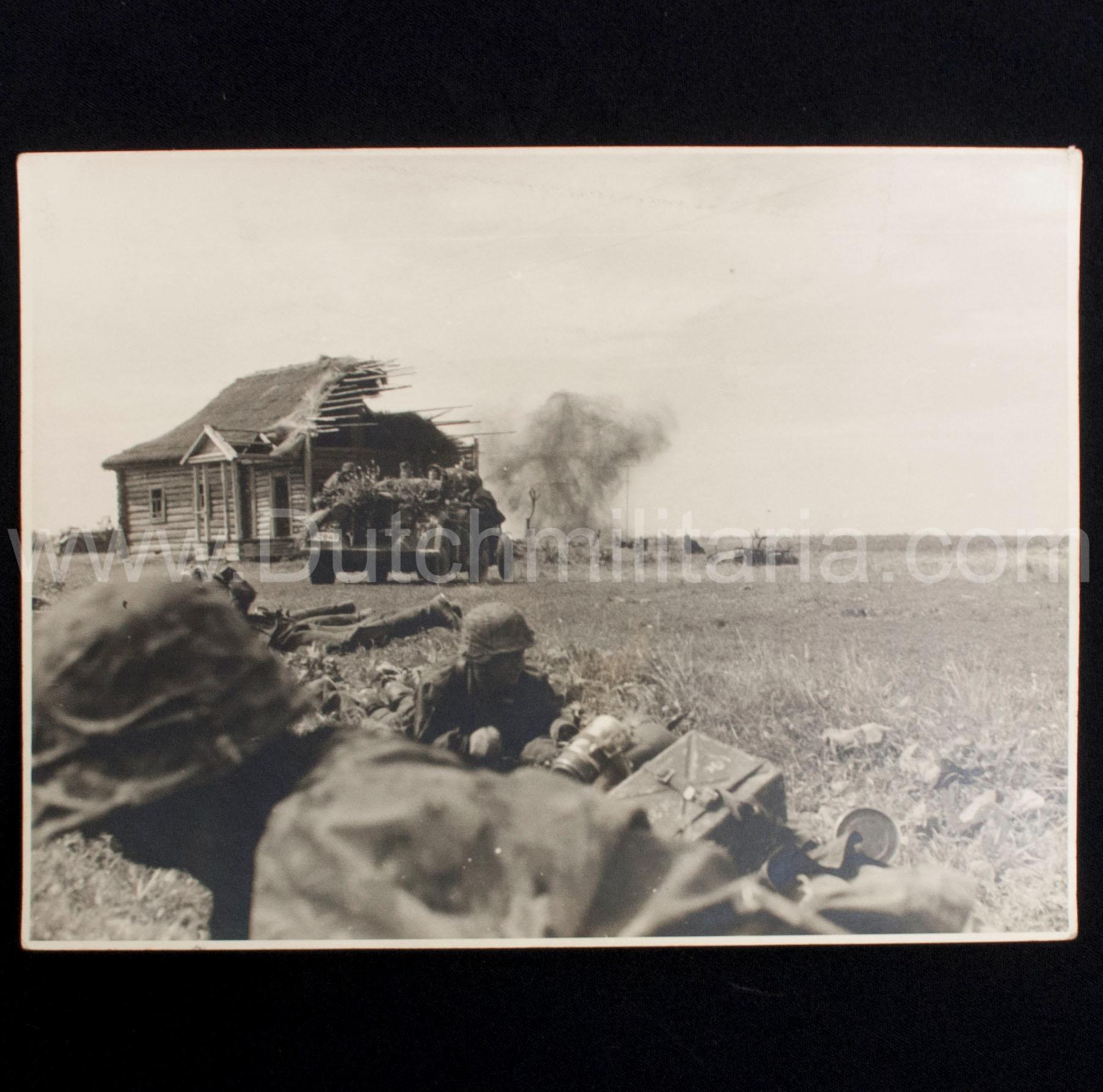 (Pressphoto) SS-Panzergrenadier Regiment Der Führer - Ostfront (24 x 18 cm)