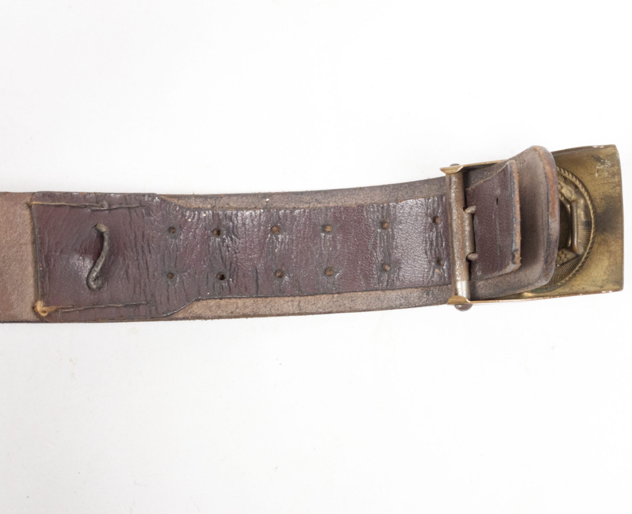 SA buckle + belt with rare horizontal swastika