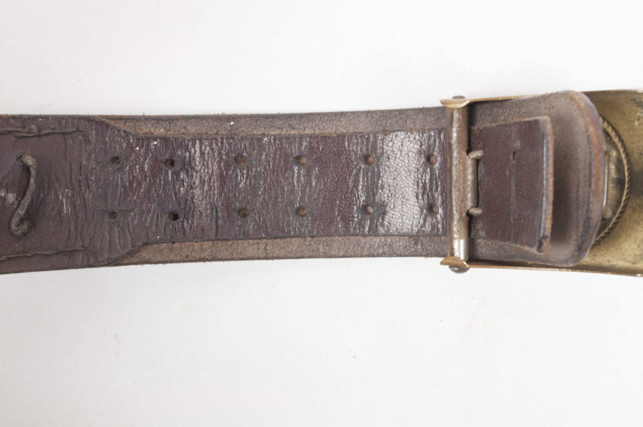 SA buckle + belt with rare horizontal swastika
