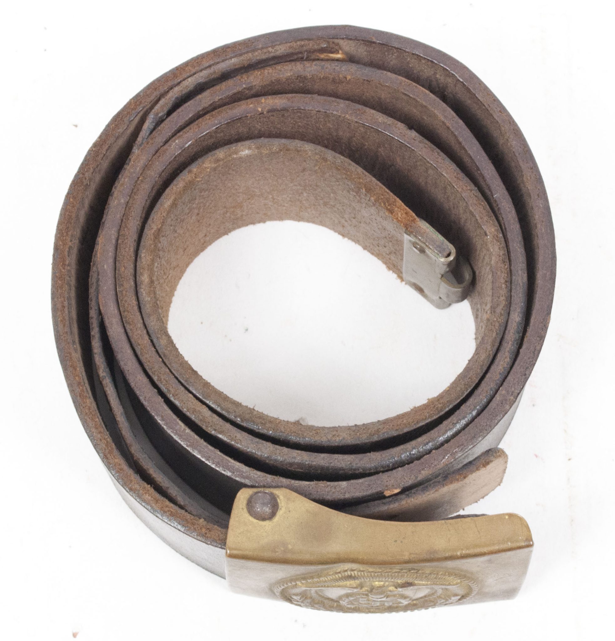 SA buckle + belt with rare horizontal swastika (4) SA buckle + belt with rare horizontal swastika