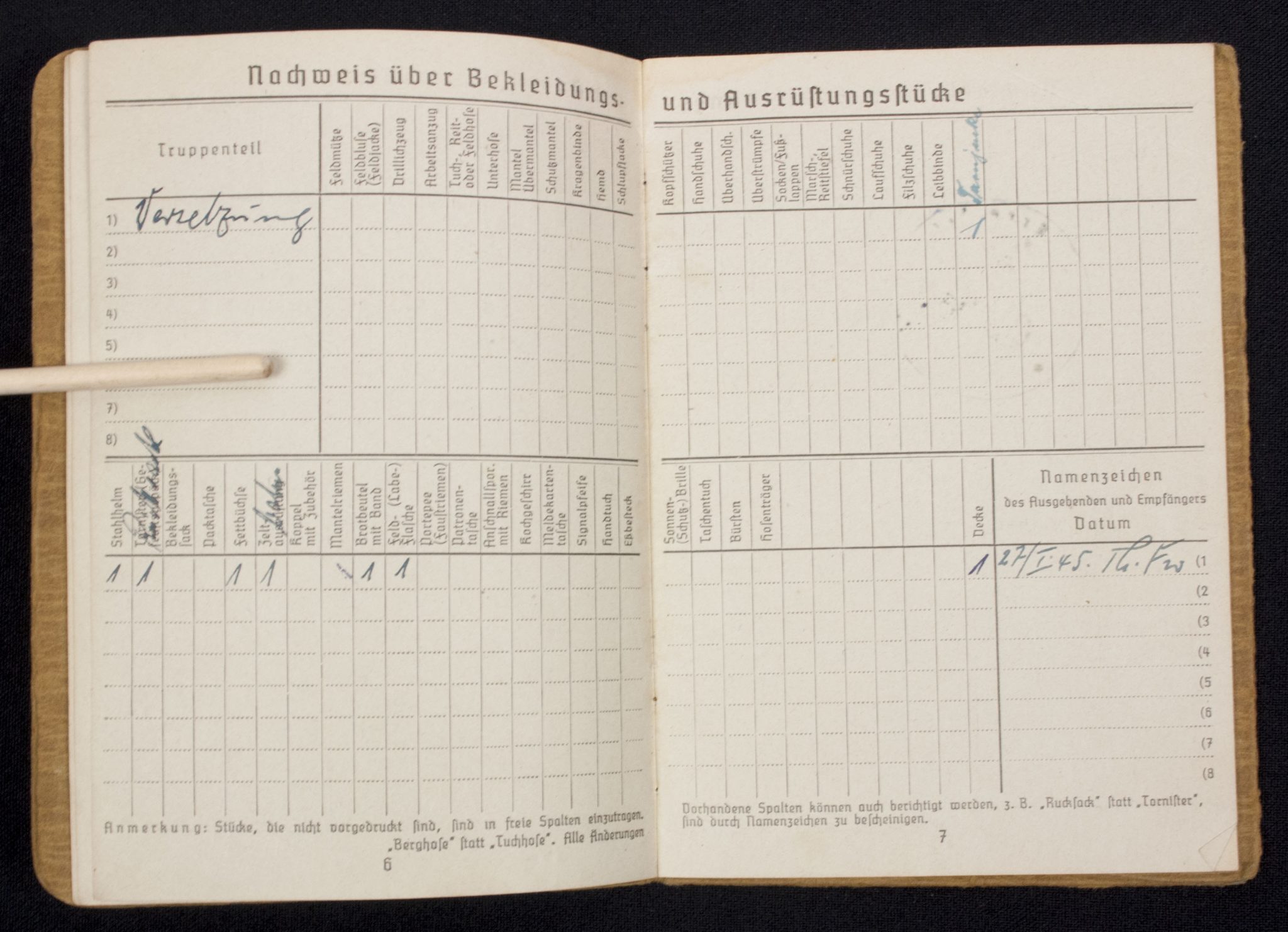 Soldbuch Gren.Ers. u. Ausb. Btl. 203 (with KVK2, EK1, Ek2, VWA Schwarz)