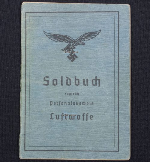 (Soldbuch) Luftwaffe  3.Flak Schw. Abt. 400 (1944)