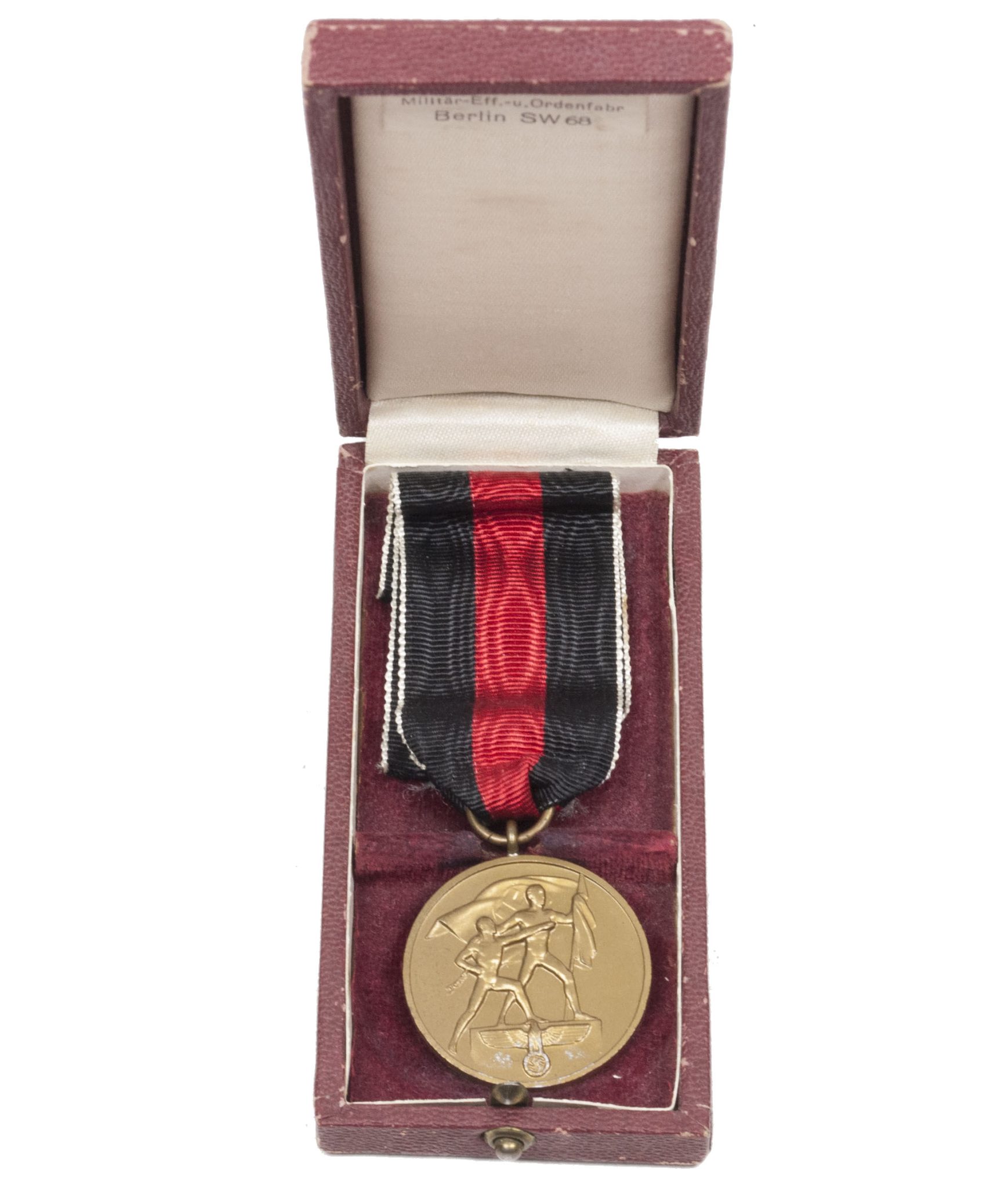 Sudetenland Annexation medal + case