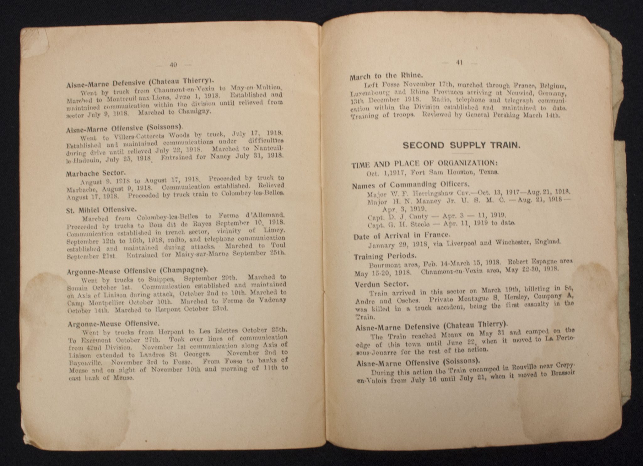 WWI NAMED AEF 2nd Infantry Division - 23rd Ambulance Company grouping - RARE - Image 213