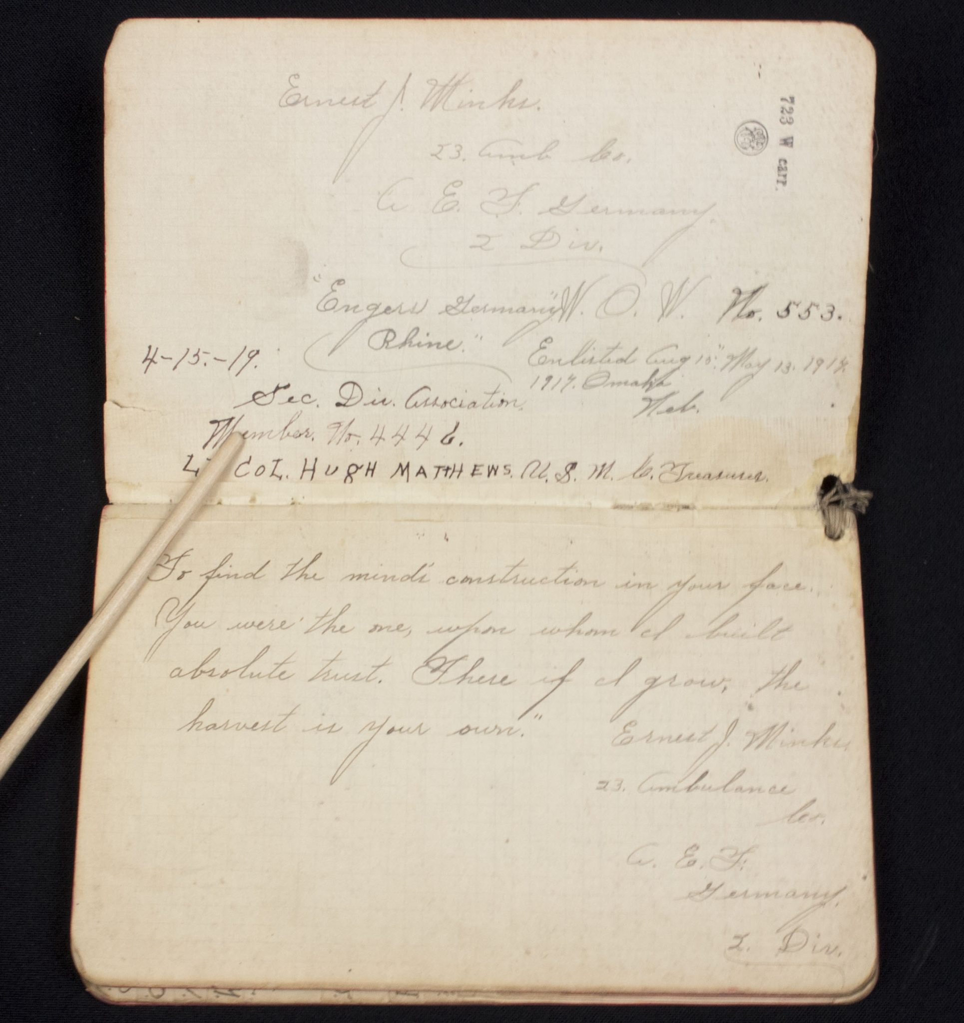 WWI NAMED AEF 2nd Infantry Division - 23rd Ambulance Company grouping - RARE - Image 242