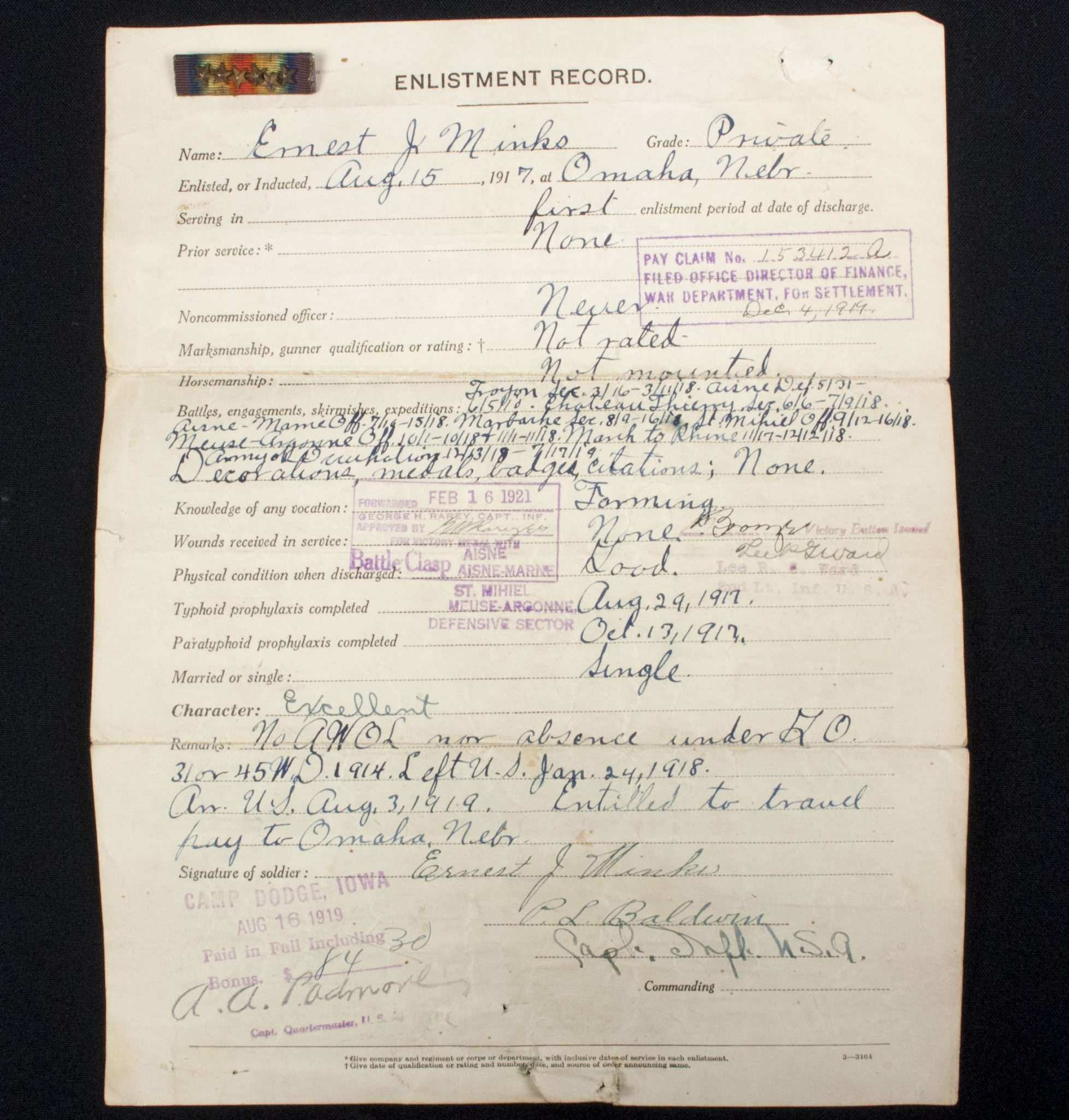 WWI NAMED AEF 2nd Infantry Division - 23rd Ambulance Company grouping - RARE - Image 128