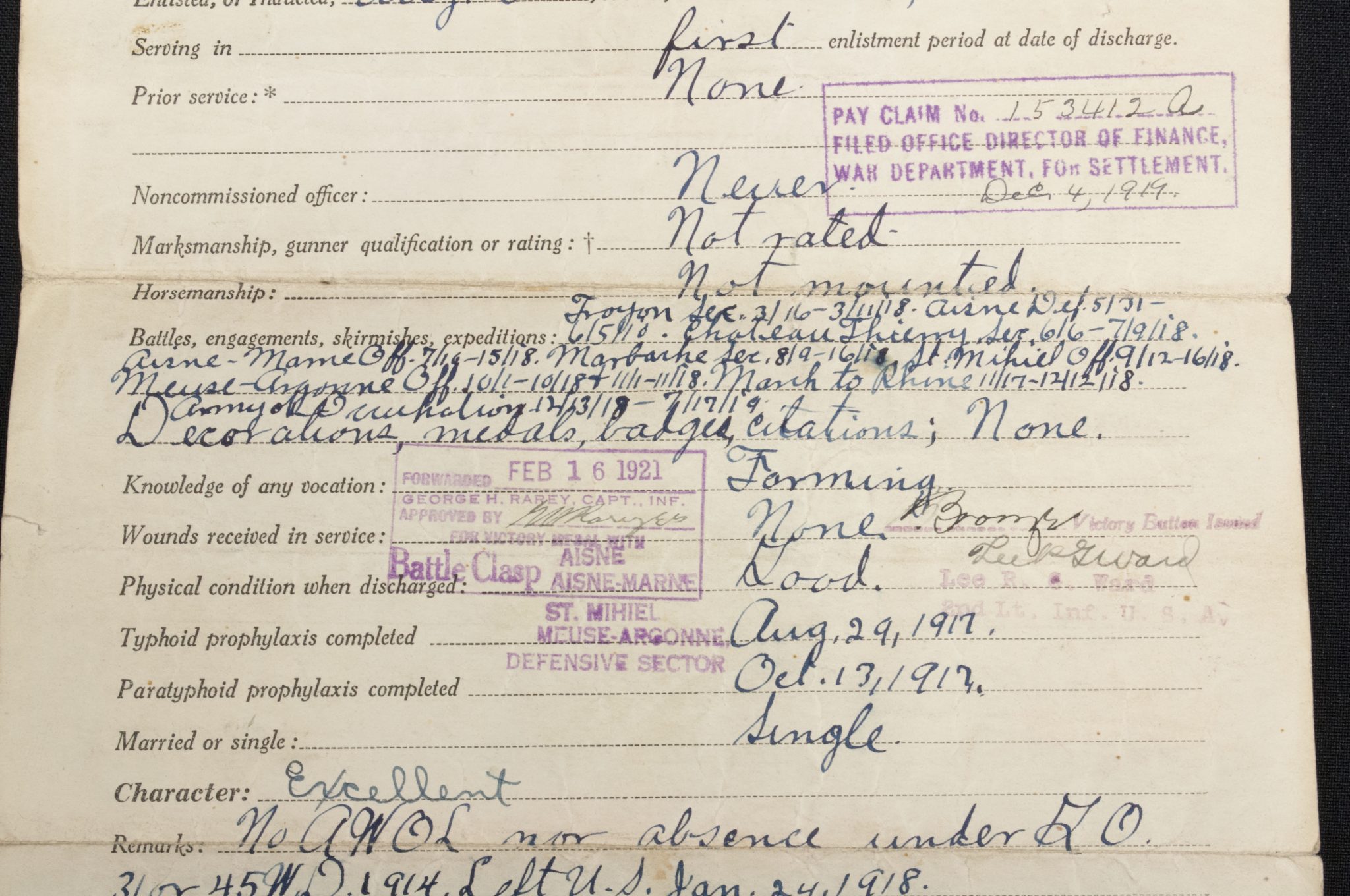 WWI NAMED AEF 2nd Infantry Division - 23rd Ambulance Company grouping - RARE - Image 131