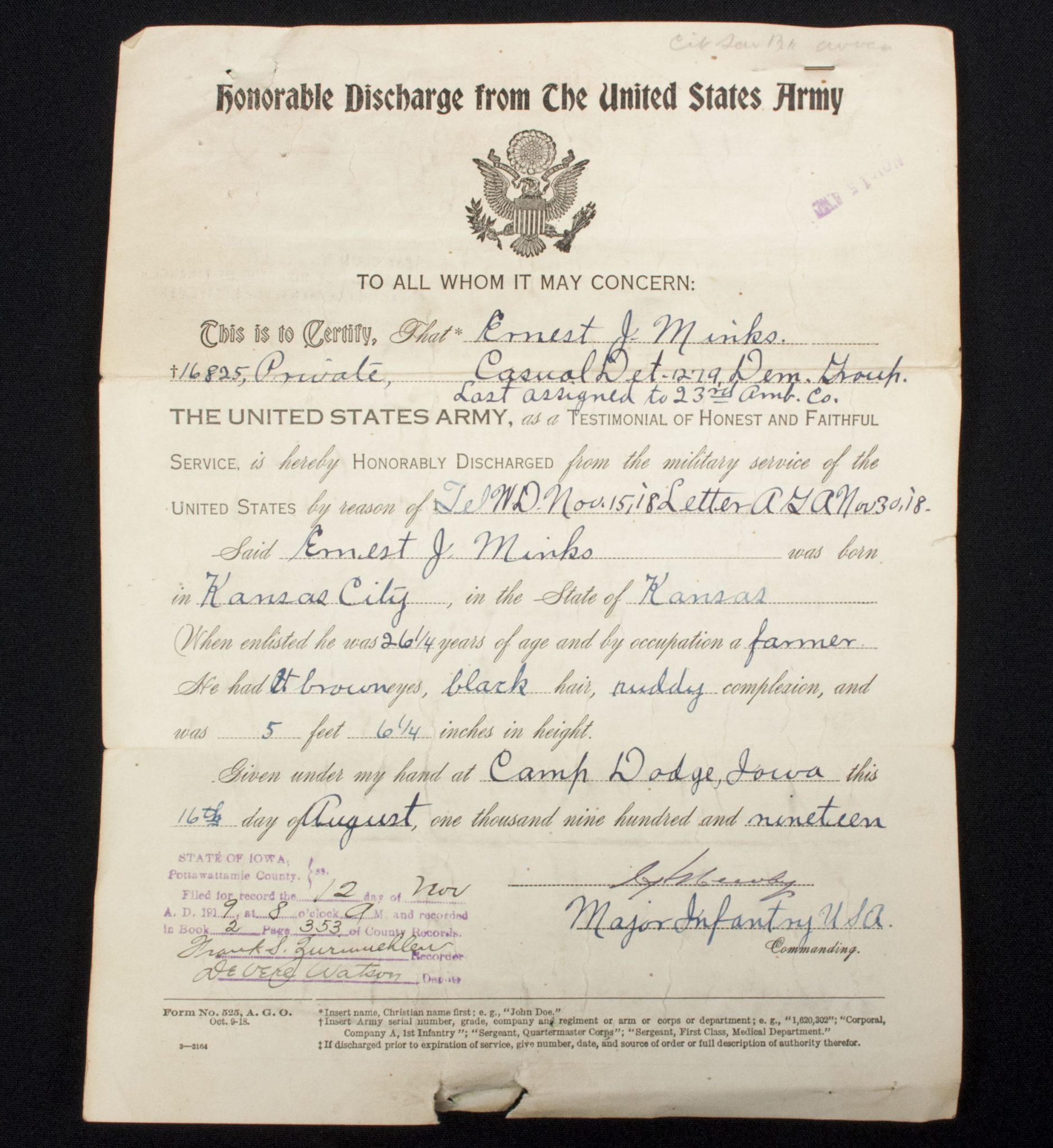 WWI NAMED AEF 2nd Infantry Division - 23rd Ambulance Company grouping - RARE - Image 135