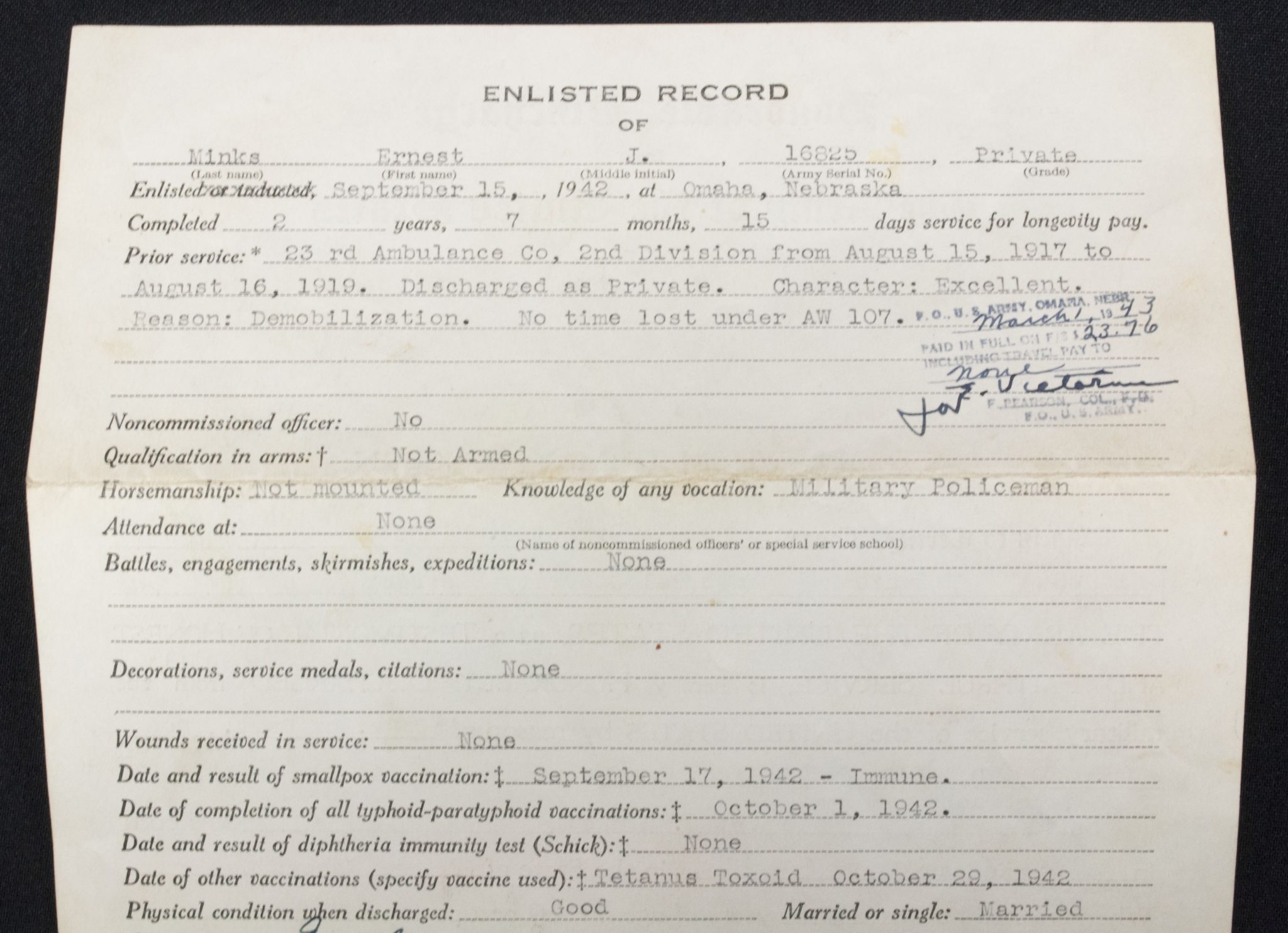 WWI NAMED AEF 2nd Infantry Division - 23rd Ambulance Company grouping - RARE - Image 144