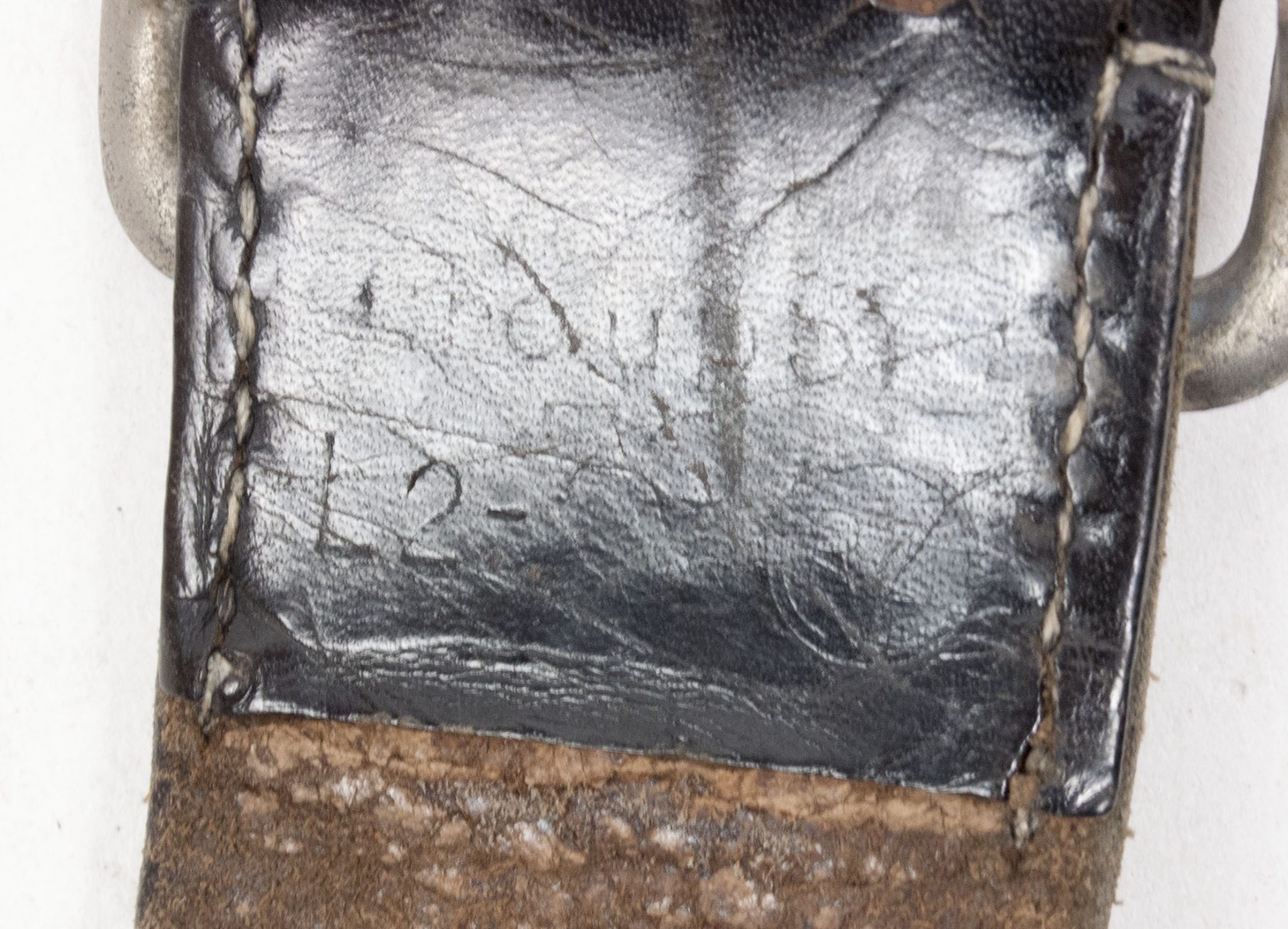 Wehrmacht (Heer) officers belt (marked RZM M5/14 OLC) (110 cm) - Image 11