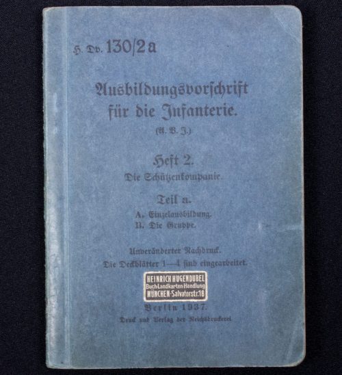 (Book) Ausbildungsvorschrift für die Infanterie. Heft 2. Die Schützkompanie