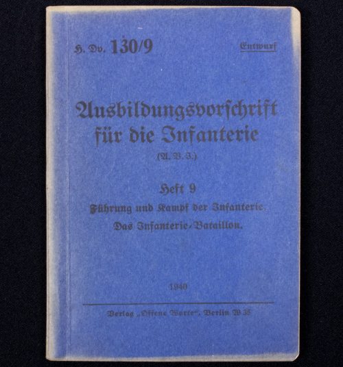 (Book) Ausbildungsvorschrift für die Infanterie. Heft 9. Führung und Kampf der Infanterie