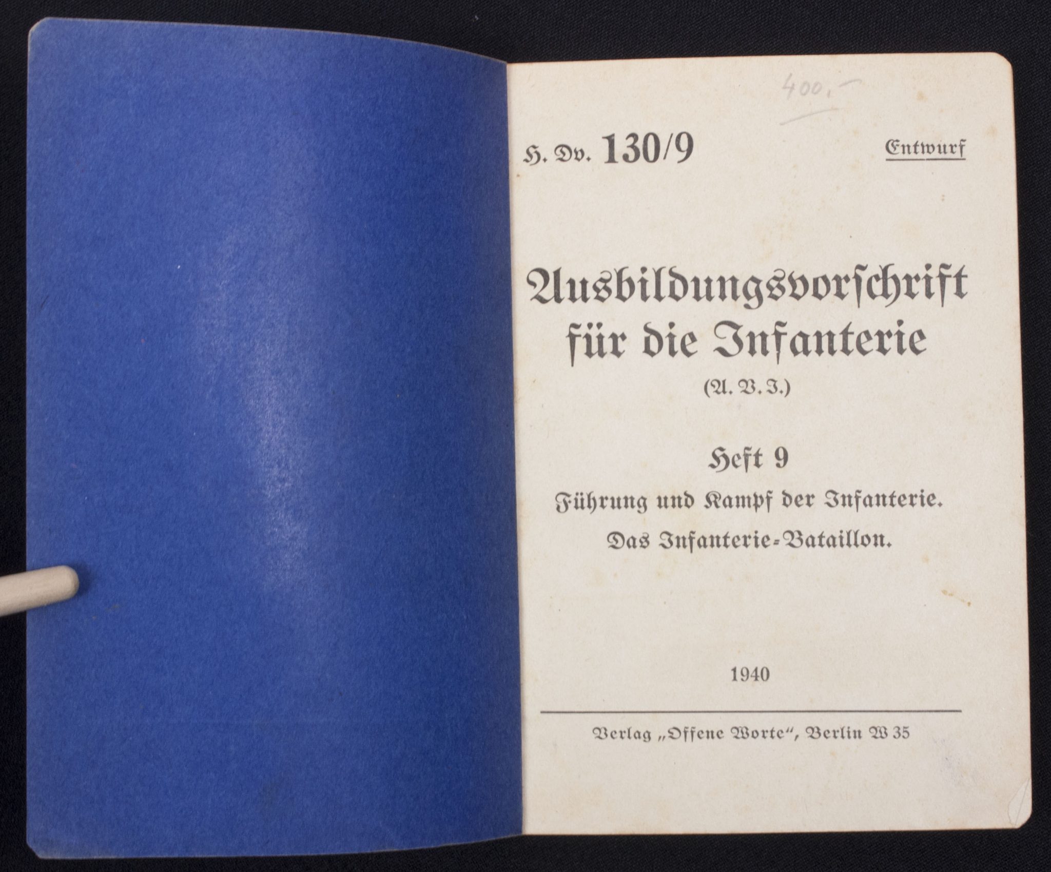 (Book) Ausbildungsvorschrift für die Infanterie. Heft 9. Führung und Kampf der Infanterie (2) (Book) Ausbildungsvorschrift für die Infanterie. Heft 9. Führung und Kampf der Infanterie