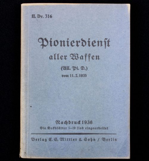 (Book) Pionierdienst aller Waffen (1936)