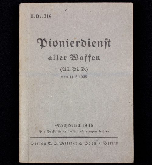 (Book) Pionierdienst aller Waffen (1936)