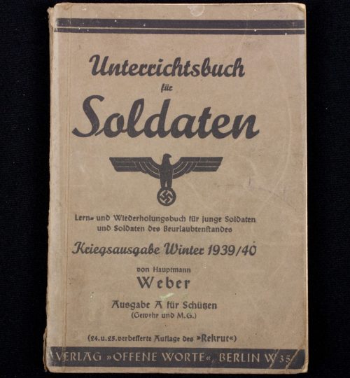 (Book) Unterrichtsbuch fur Soldaten (193940)