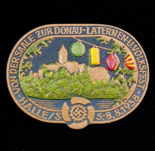 Kraft durch Freude (KDF) Von der Saale zur Donau Laternen-u.Volksfest HalleS 5.8.8.1938