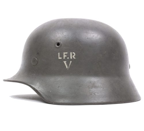 Danish WW2 reissued M42 “Lokal Forsvars Region V” helmet (Q62 M40)