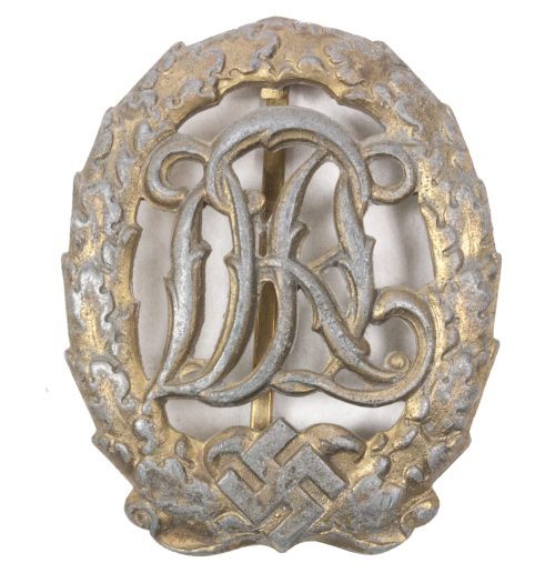 Deutsches Reichssportabzeichen (DRL) bronze – (Maker FRITZ KOHM) - ZINC variation - RARE