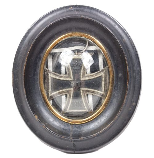 Framed WWI Iron Cross second class (Godet cross)