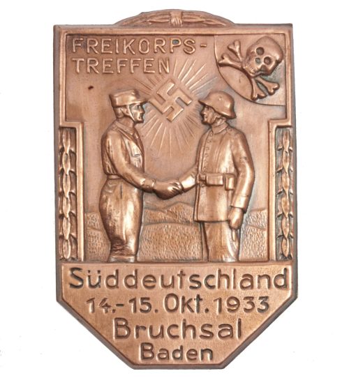 Freikorpstreffen Süddeutschland 14.15.Okt.1933 Bruchsal Baden - EXTREMELY RARE