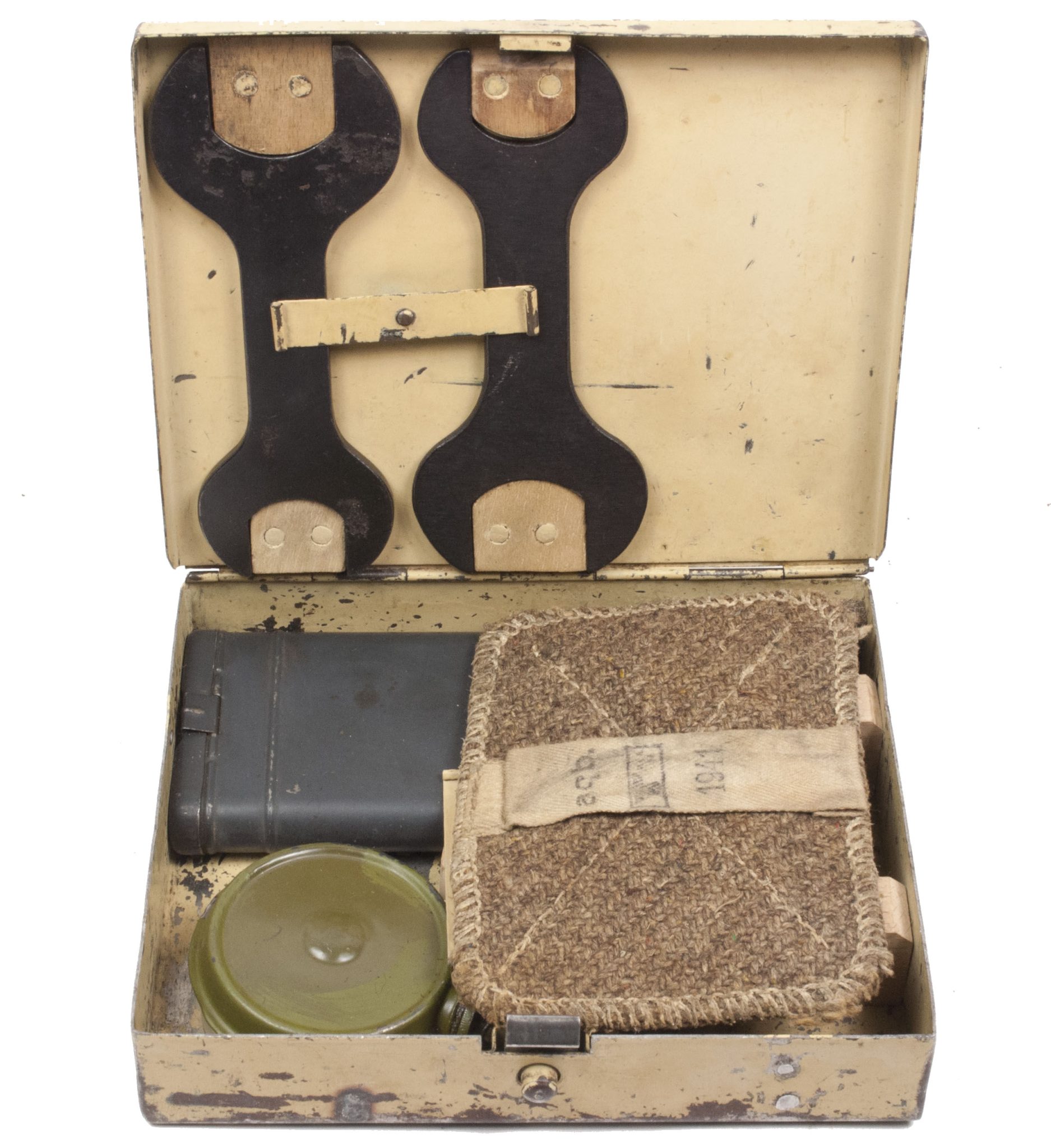 Wehrmacht (Heer) MG. Werkzeugkiste für gepanzerte Fahrzeuge - RARE