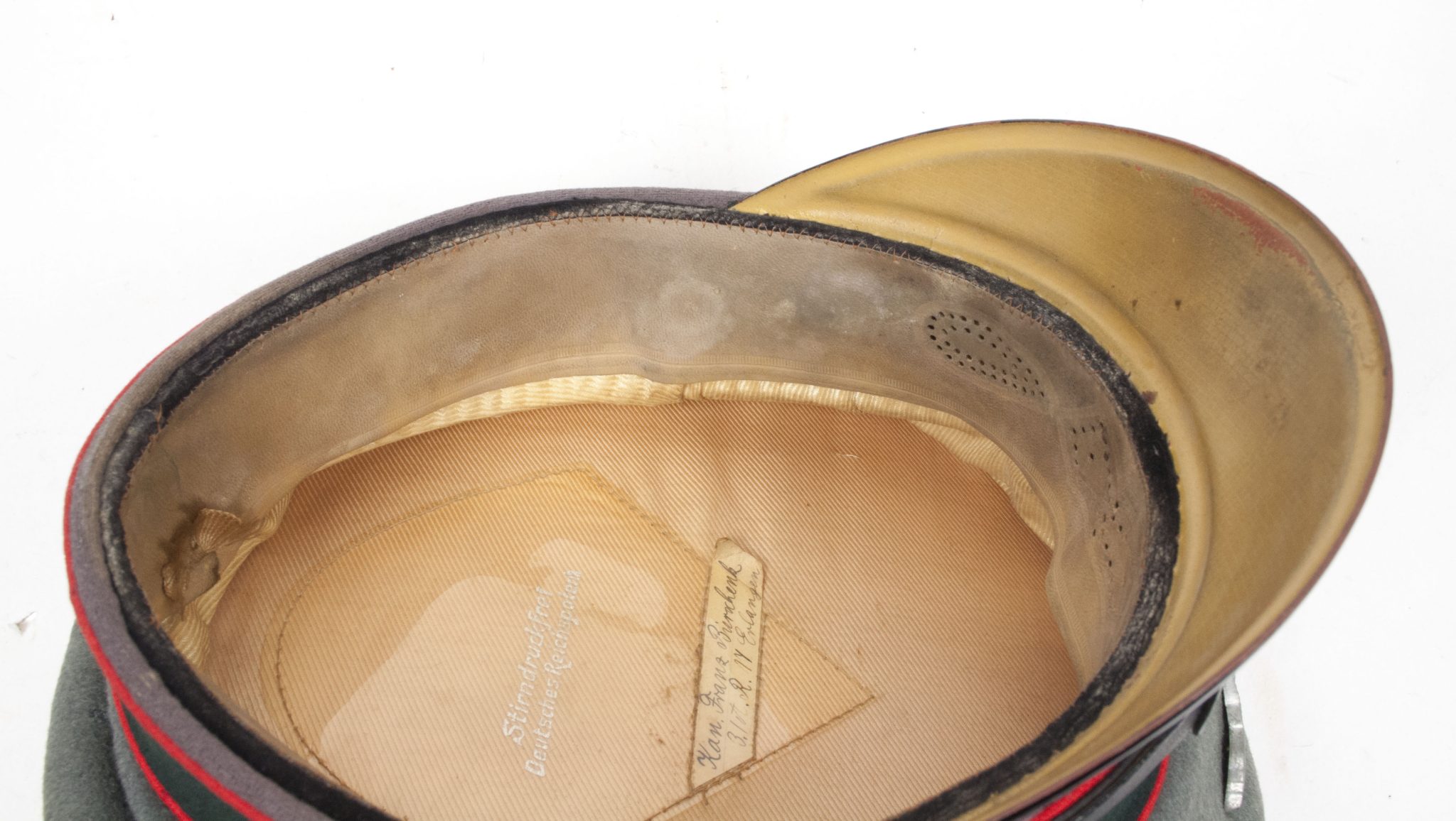 German Artillery NCO visor cap (NAMED: 3.1 A.R. 17. Erlangen) - Image 21