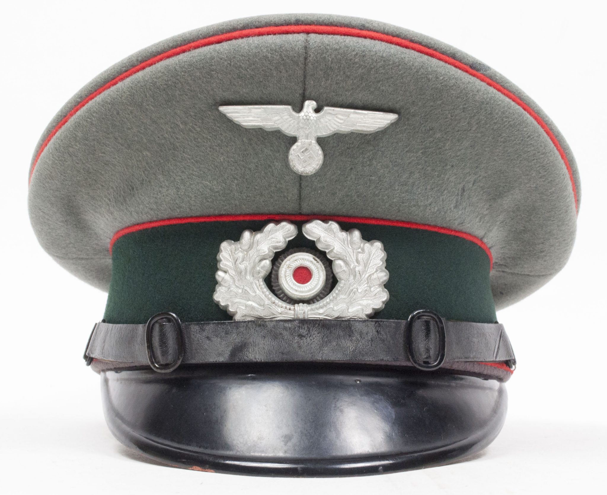 German Artillery NCO visor cap (NAMED: 3.1 A.R. 17. Erlangen) - Image 3