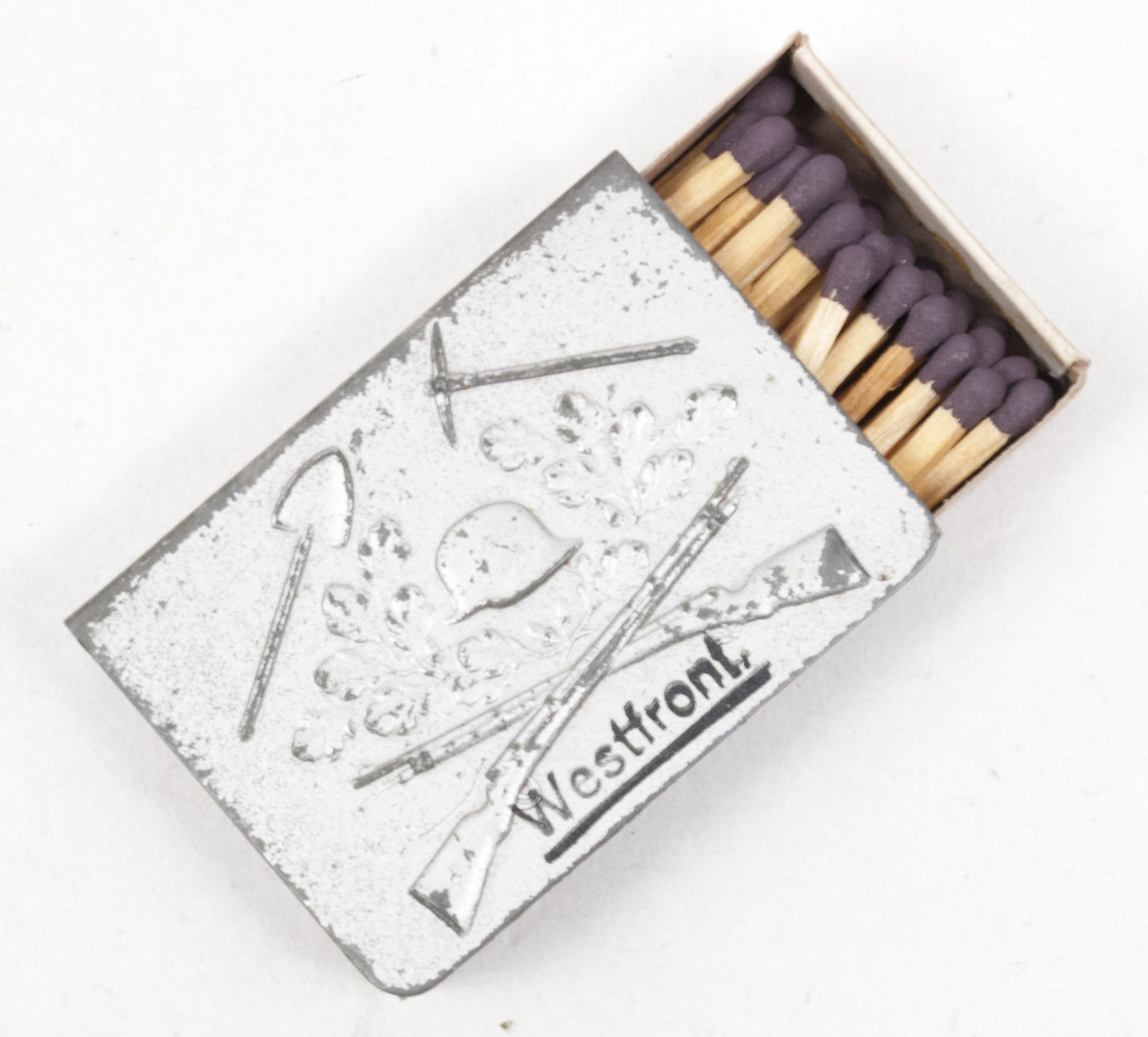German WWI Matchbox holder "Westfront" - RARE - Image 10